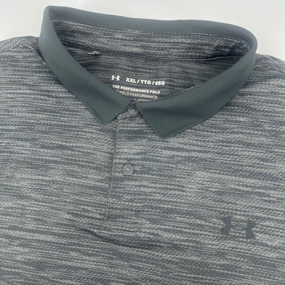 Under Armour Other - Under Armour Performance Polo Mens XXL 2XL Gray Heathered Short Sleeve Shirt